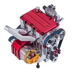 NR-200 8.6cc Inline 2-cylinder 4-stroke Water-cooled Electric Start Nitro Engine Model for 1:8 RC Car
