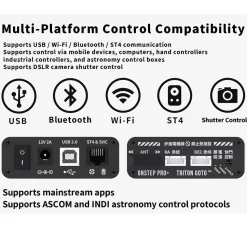 ONSTEP Auto GOTO Upgrade Kit PRO+, 12V DC 5.5×2.1 Input, Comaptible with EO3D/EXOS2 Equitorial Mount