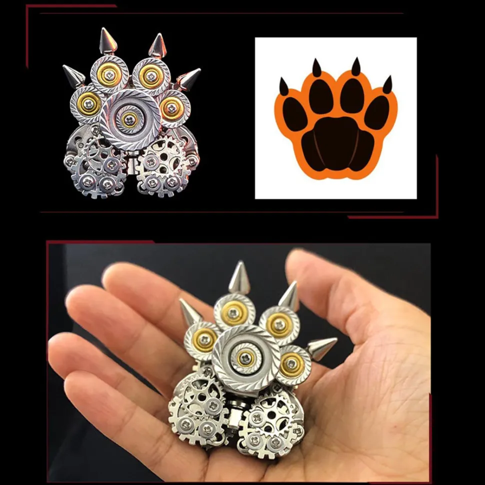 100PCS+ 3D Metal Lovely Tiger Paw Kit Assembly DIY