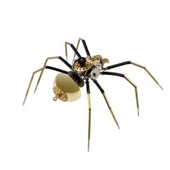 250+Pcs Mechanical Metal Model Kit Assembly Toy - (Spider + Dragonfly + Wasp)
