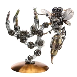 627PCS Metal Steampunk Kit Toy Mechanical Wasp