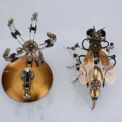 627PCS Metal Steampunk Kit Toy Mechanical Wasp