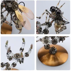 627PCS Metal Steampunk Kit Toy Mechanical Wasp