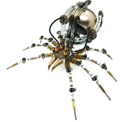 512PCS Metal Steampunk Mechanical Spider Bluetooth Speaker Model Kit