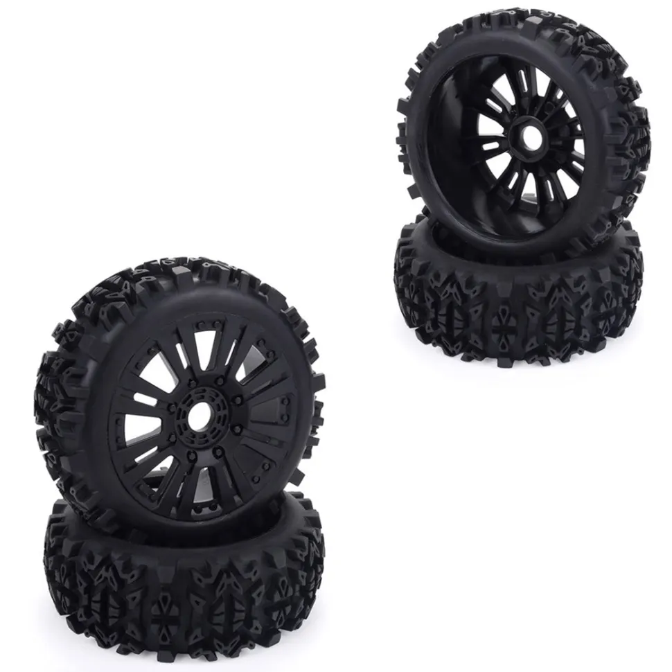 4Pcs 1/8 Off-road Vehicle Deep Gear Tire Car Tire for HSP Redcat Losi VRX HPI Kyosho Carson Hobao