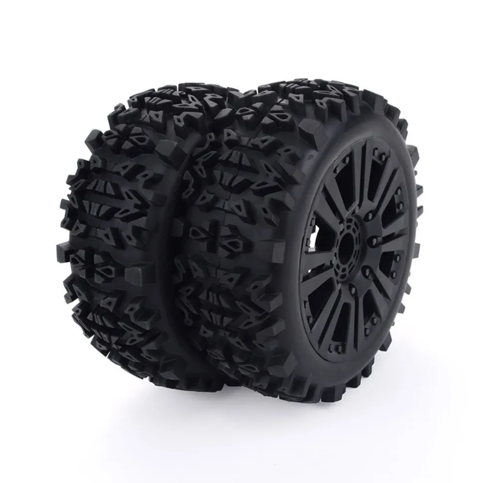 4Pcs 1/8 Off-road Vehicle Deep Gear Tire Car Tire for HSP Redcat Losi VRX HPI Kyosho Carson Hobao