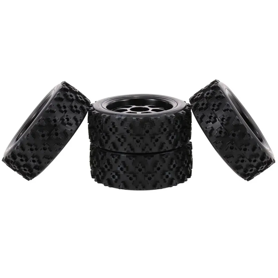 4Pcs 1/10 RC On-road Star Tread Pattern Tyre for HSP 1/10 Redcat Traxxas Tamiya HPI RC Buggy