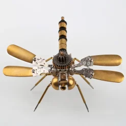 80Pcs Steampunk Insect Metal Model Kits Mechanical Crafts for Home Decor - Dragonfly