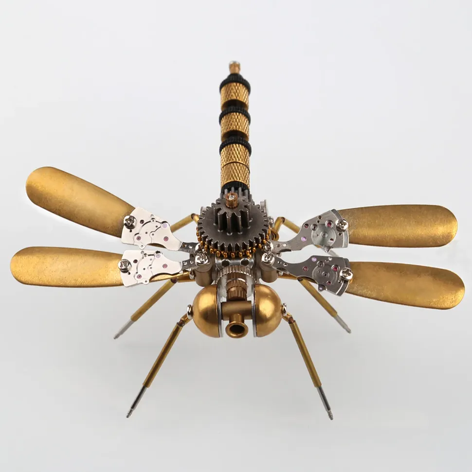 80Pcs Steampunk Insect Metal Model Kits Mechanical Crafts for Home Decor - Dragonfly