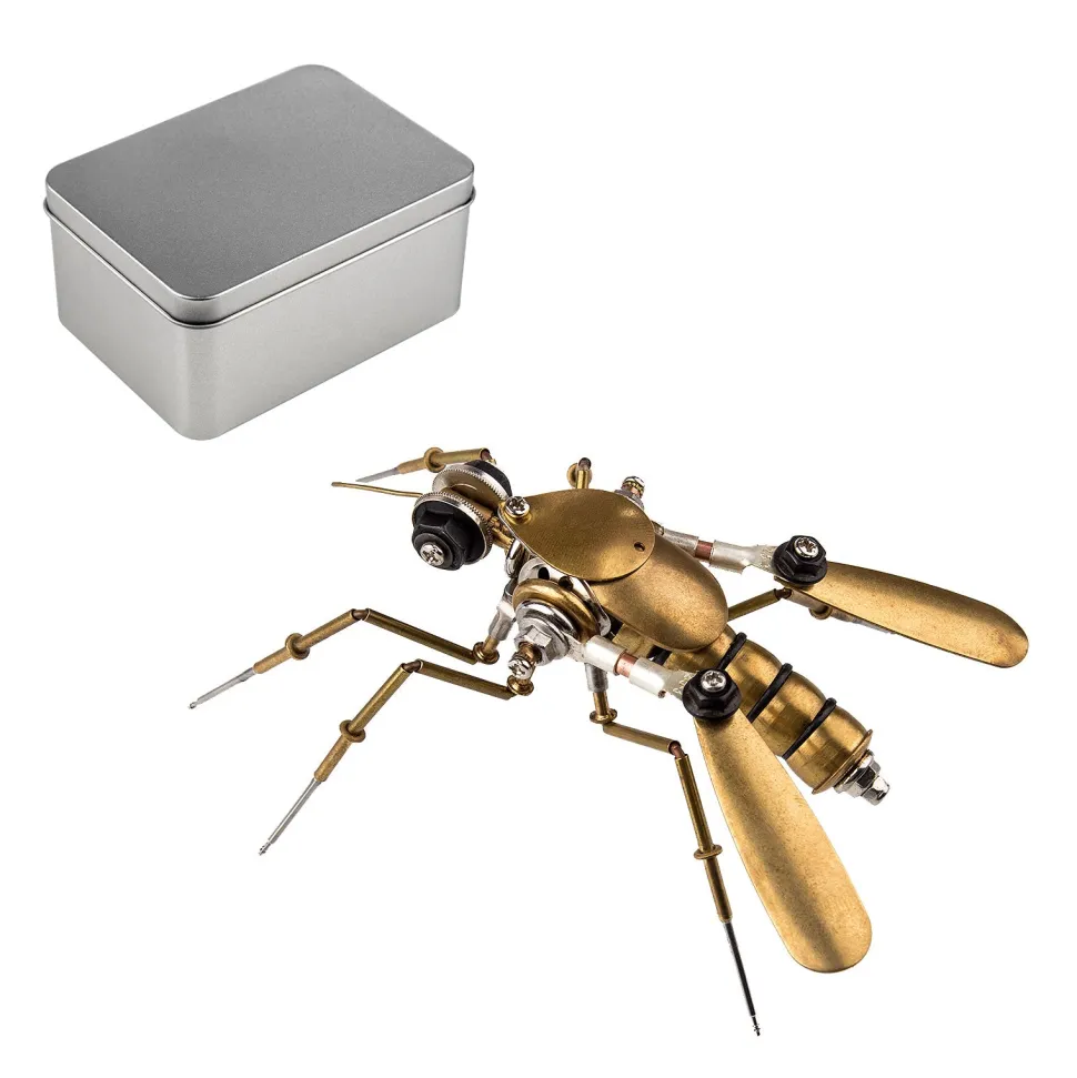90Pcs Steampunk Insect Metal Model Kits Mechanical Crafts for Home Decor - Mosquito