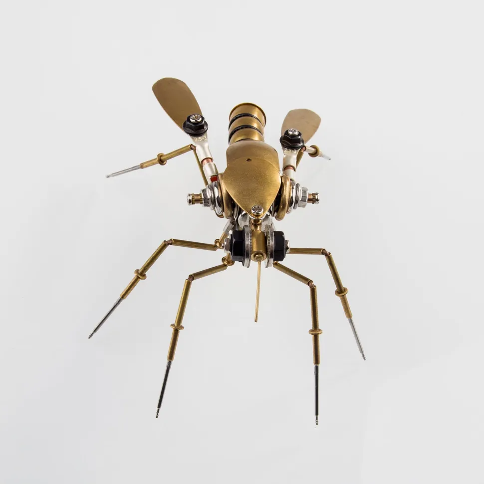90Pcs Steampunk Insect Metal Model Kits Mechanical Crafts for Home Decor - Mosquito
