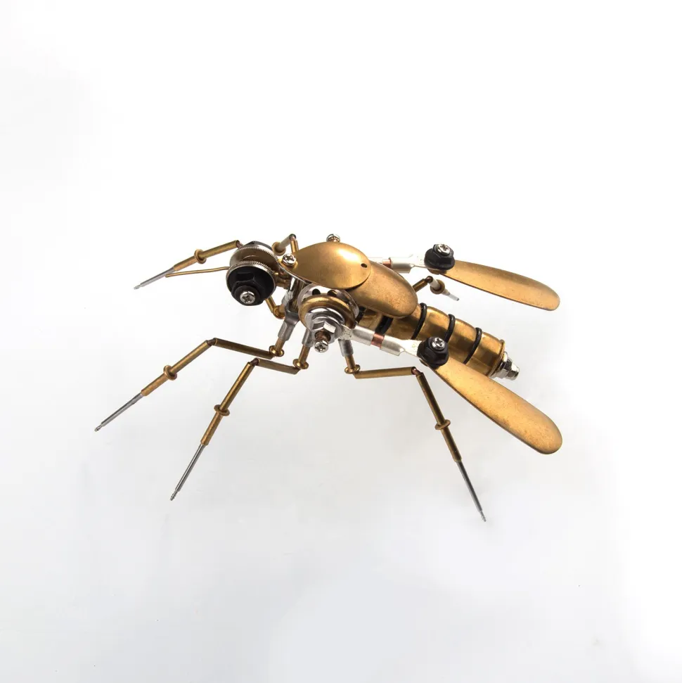 90Pcs Steampunk Insect Metal Model Kits Mechanical Crafts for Home Decor - Mosquito