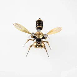 90Pcs Steampunk Insect Metal Model Kits Mechanical Crafts for Home Decor - Bee