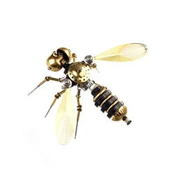 90Pcs Steampunk Insect Metal Model Kits Mechanical Crafts for Home Decor - Bee