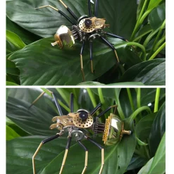 80Pcs Steampunk Insect Metal Model Kits Mechanical Crafts for Home Decor - Spider
