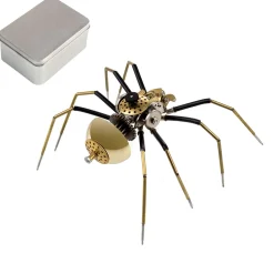 80Pcs Steampunk Insect Metal Model Kits Mechanical Crafts for Home Decor - Spider