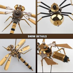 500+Pcs Steampunk Insect MINI Metal Creative Crafts