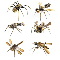500+Pcs Steampunk Insect MINI Metal Creative Crafts