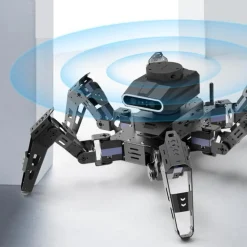 Phage Six-Legged Spider Bionic Metal Robot Programming DIY Intelligent Experiment Technology Toy