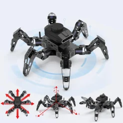 Phage Six-Legged Spider Bionic Metal Robot Programming DIY Intelligent Experiment Technology Toy