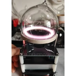 Plasma Energy Light Sphere, Magnetic Field Neon Gas Display Lamp Ring Plasma Sphere-Interactive Science Desk Toy