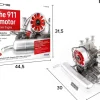 Porsche 911 Boxer Engine Model Kit - Build Your Own Engine Model that Works - Classic Air-cooled 6-Cylinder Engine Model
