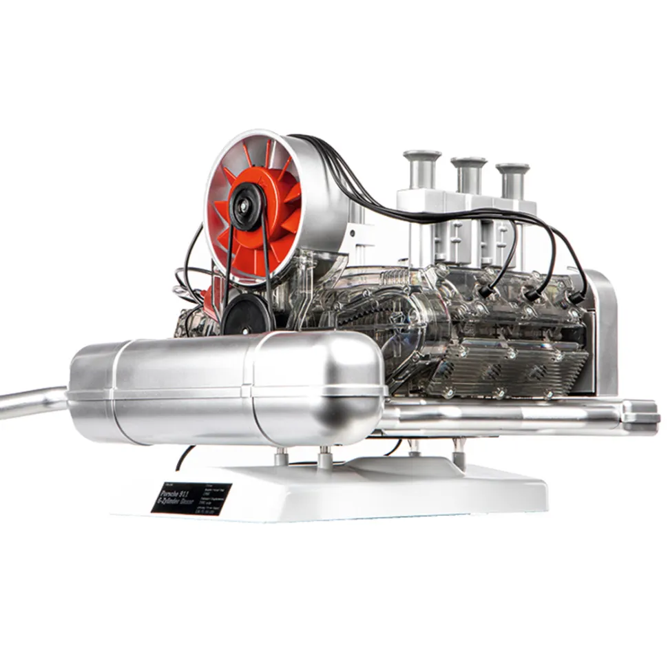 Porsche 911 Boxer Engine Model Kit - Build Your Own Engine Model that Works - Classic Air-cooled 6-Cylinder Engine Model