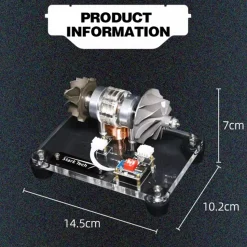 Premium Turbocharged Brushless Metal Motor - High-Speed Aerospace Engine Model