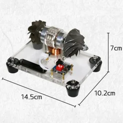 Premium Turbocharged Brushless Metal Motor - High-Speed Aerospace Engine Model