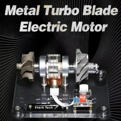 Premium Turbocharged Brushless Metal Motor - High-Speed Aerospace Engine Model