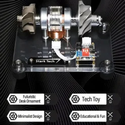 Premium Turbocharged Brushless Metal Motor - High-Speed Aerospace Engine Model