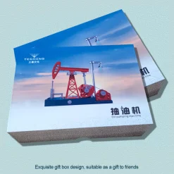 Pumping Unit that Works - Oil Pump Jack Model Kit - TECHING 3D Metal Oilfield Working Equipment with Light Oil Rig Educational Toys Collection 219Pcs