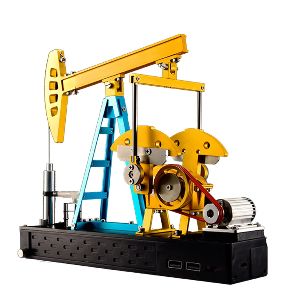 Pumping Unit that Works - Pumping Unit Model Kit - TECHING Pumping Unit DIY Assembly 3D Metal Mechanical Puzzle Educational Toys Collection 219Pcs
