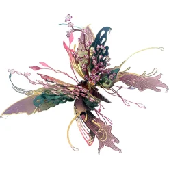 QianYuDie 3D Metal Steampunk Mechanical Butterfly Model Kit