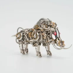 Raging Tusk 3D Metal Mechanical Boar Model Kit–DIY Steampunk Animal Assembly for Desktop Display