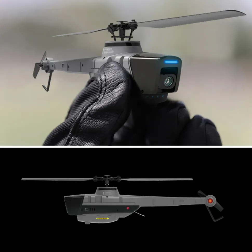 RC Aircraft 2.4G 4CH Black Hornet Aerial Vehicle Reconnaissance Military Aircraft Helicopter Model (RTF)