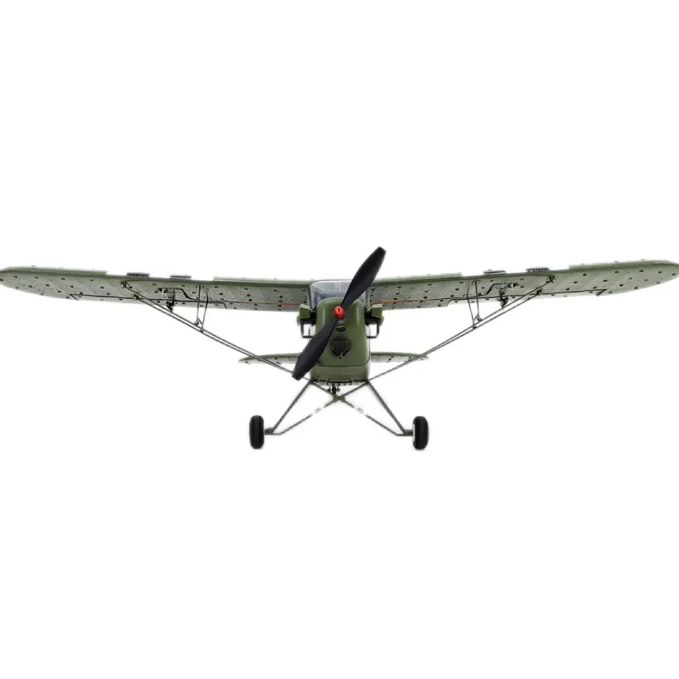 1/16 RC Airplane WWII PIPER J-3 CUB RC 4CH Brushless Fixed-wing Aircraft Model Military Plane Toy (RTF Version)