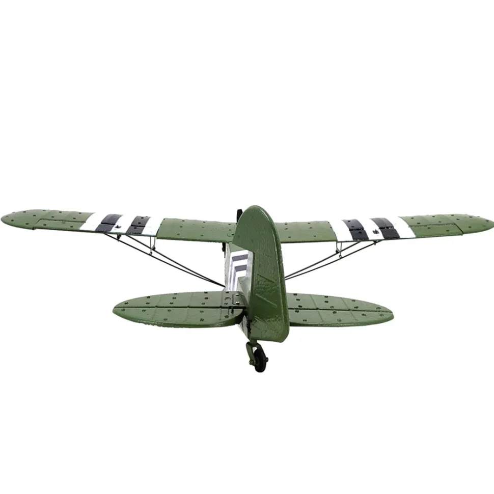 1/16 RC Airplane WWII PIPER J-3 CUB RC 4CH Brushless Fixed-wing Aircraft Model Military Plane Toy (RTF Version)