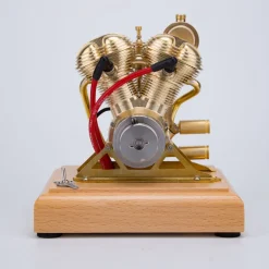 R28 4.3CC Mini OHV V-Twin V2 Engine Double-cylinder Four-stroke Motorcycle Gasoline IC Engine Model
