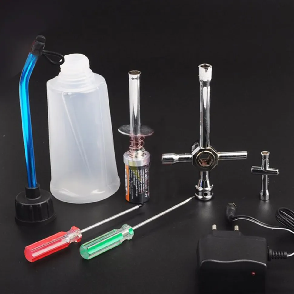RC Engine Starter Kit Glow Plug Igniter Tools for 1:10 RC Car Engine HSP 80141 80142A