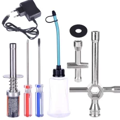 RC Engine Starter Kit Glow Plug Igniter Tools for 1:10 RC Car Engine HSP 80141 80142A