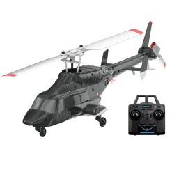 RC ERA A61 1/52 Scale Airwolf 2.4G 4CH Single Rotor Flybarless Mini RC Helicopter Model with Optical Flow Altitude Hold RTF