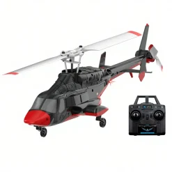 RC ERA A61 1/52 Scale Airwolf 2.4G 4CH Single Rotor Flybarless Mini RC Helicopter Model with Optical Flow Altitude Hold RTF