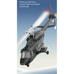 RC ERA A61 1/52 Scale Airwolf 2.4G 4CH Single Rotor Flybarless Mini RC Helicopter Model with Optical Flow Altitude Hold RTF