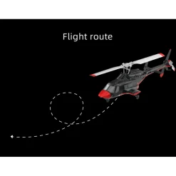 RC ERA A61 1/52 Scale Airwolf 2.4G 4CH Single Rotor Flybarless Mini RC Helicopter Model with Optical Flow Altitude Hold RTF