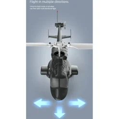 RC ERA A61 1/52 Scale Airwolf 2.4G 4CH Single Rotor Flybarless Mini RC Helicopter Model with Optical Flow Altitude Hold RTF