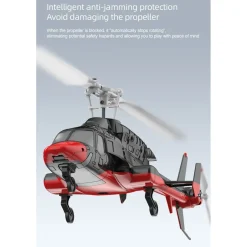 RC ERA A61 1/52 Scale Airwolf 2.4G 4CH Single Rotor Flybarless Mini RC Helicopter Model with Optical Flow Altitude Hold RTF