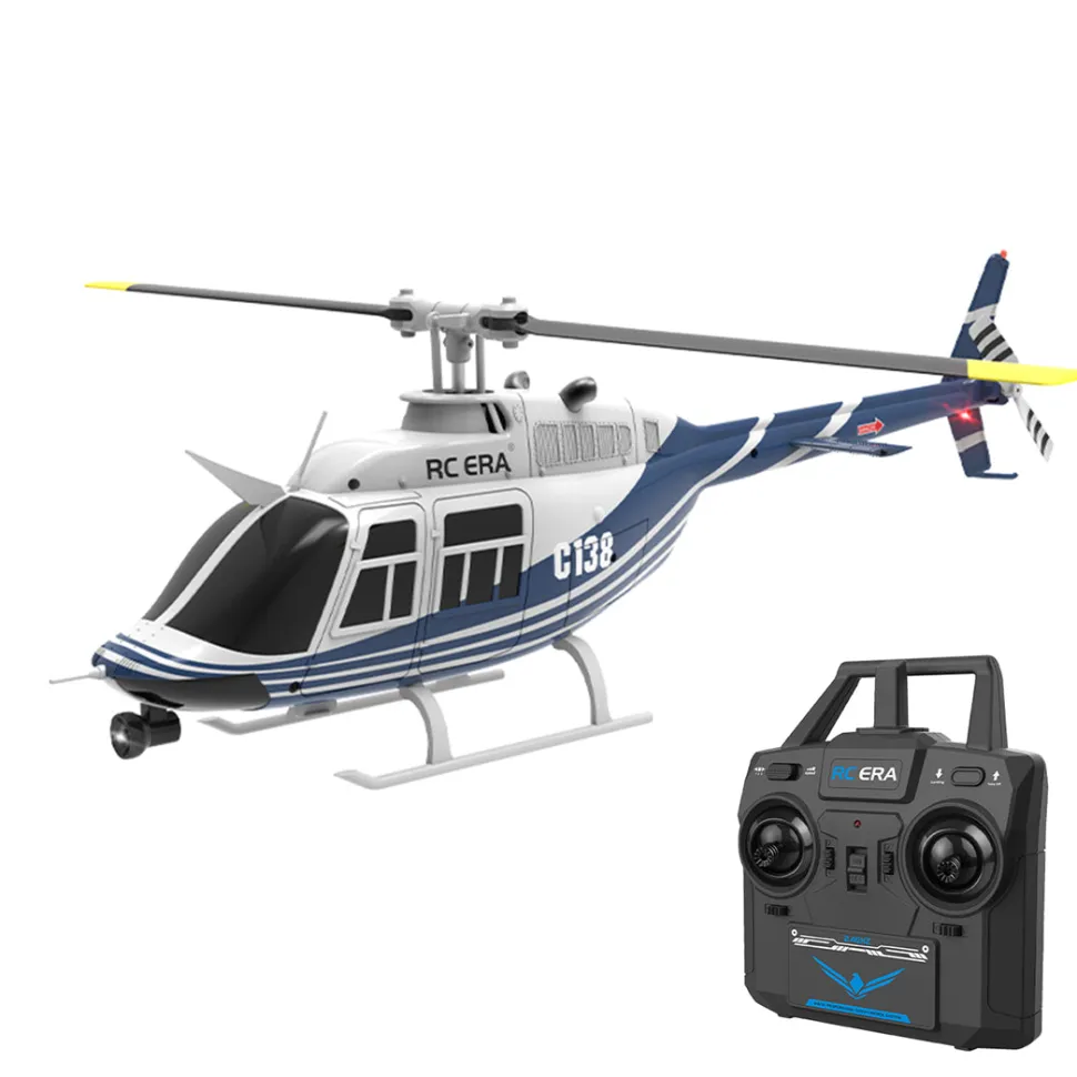 RC ERA C138 1/33 Scale BELL 206 Helicopter 2.4G 6CH Single-Rotor Gyroscopic Flying Aircraft Model