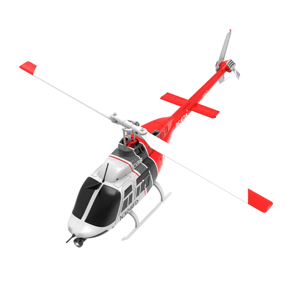 RC ERA C138 1/33 Scale BELL 206 Helicopter 2.4G 6CH Single-Rotor Gyroscopic Flying Aircraft Model