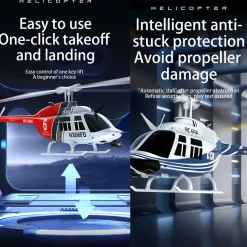 RC ERA C138 1/33 Scale BELL 206 Helicopter 2.4G 6CH Single-Rotor Gyroscopic Flying Aircraft Model